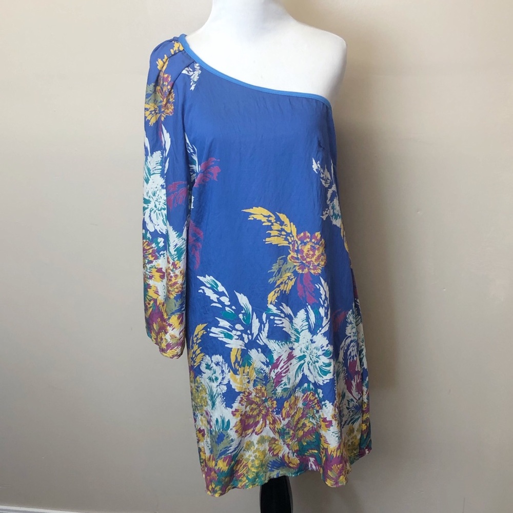 Hello Miss Floral One Shoulder Dress Size Small